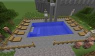 A swimming pool in Minecraft (Image via Minecraft)